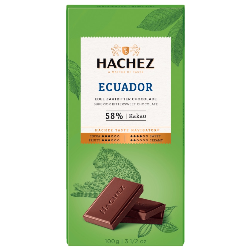Hachez Schokolade Ecuador 58% Kakao 100g